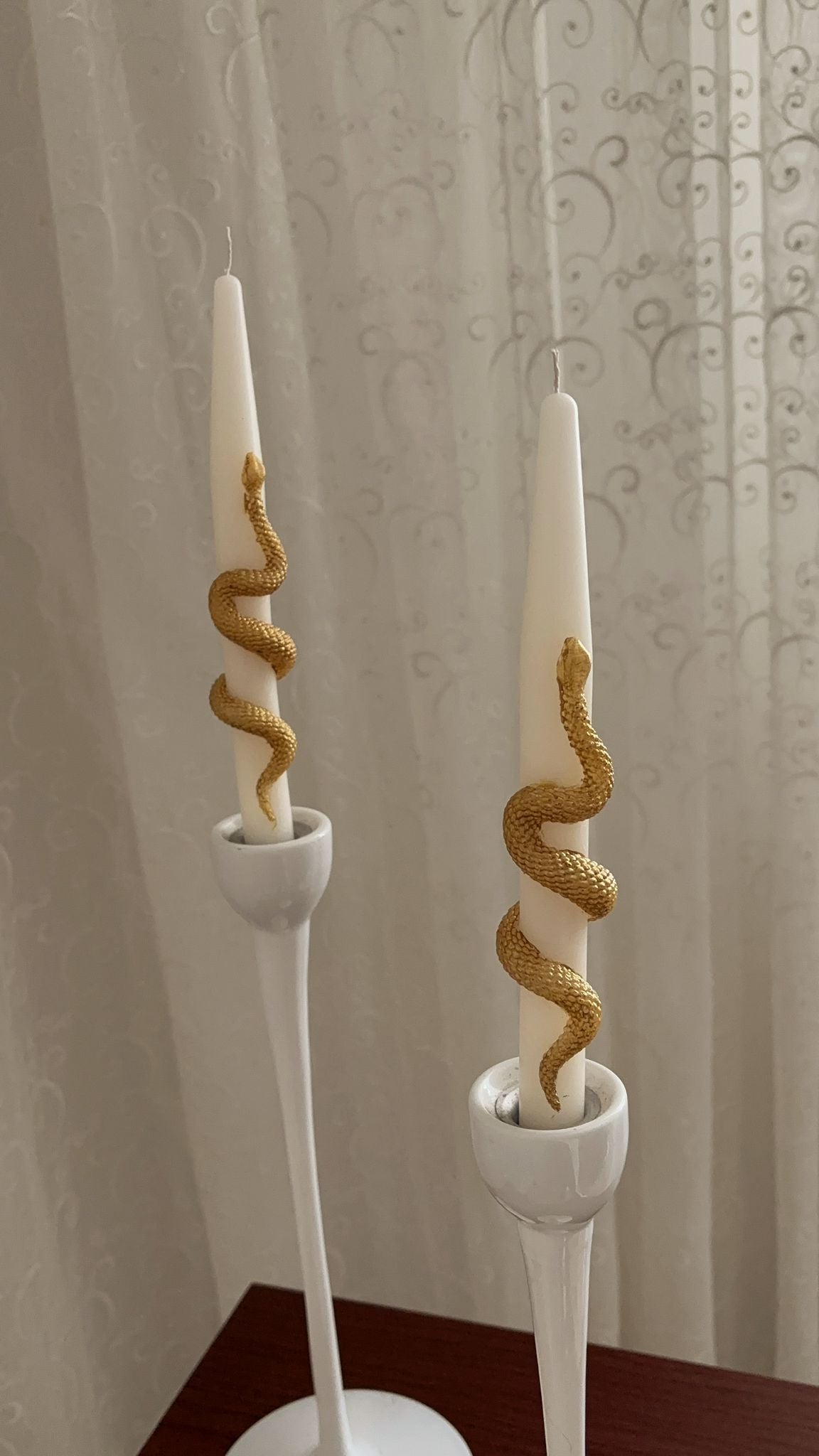 3'lü Yılan Şamdan Mum